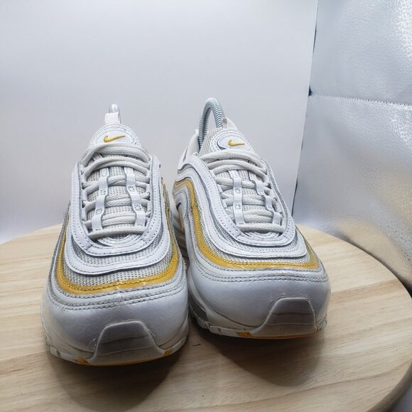 Size 7.5 - Womens Air Max 97 'White University Gold' Nike Shoes Sneakers - Picture 3 of 8